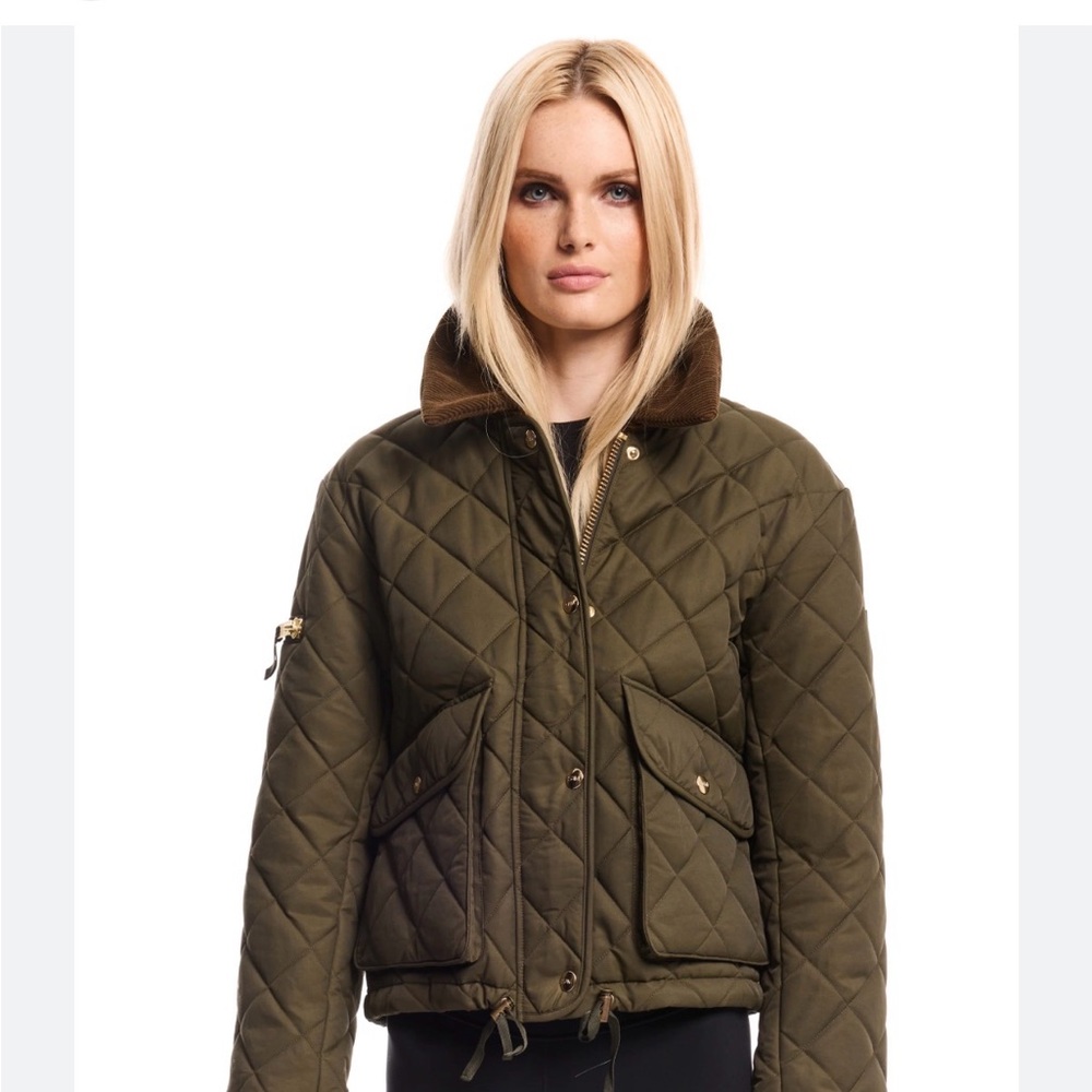 SAM. Women's Quilted Utility Jacket in Olive. Never worn